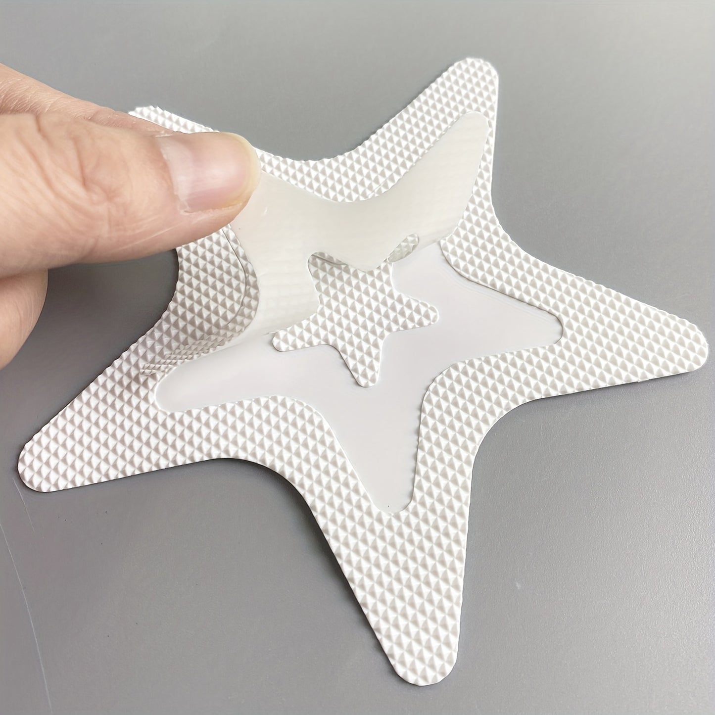 10pcs Star Shaped Bathroom Non-slip Stickers, Waterproof Anti-slip Shower Tread Sticker, Bathroom Non-slip Strip, Safety Bathtub Strips Adhesive Decals, Bathroom Accessories