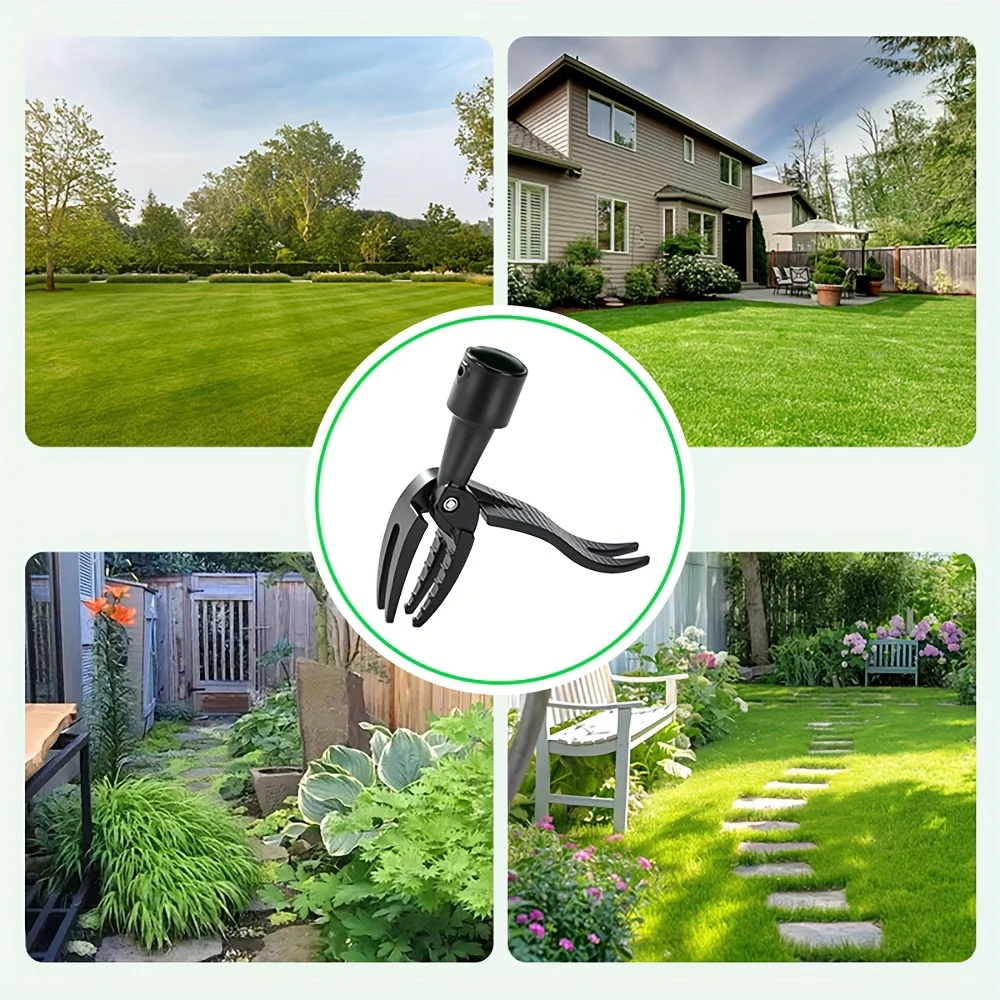 Stainless Steel Weed Puller Stainless Steel Manual Weed Puller Tool | No-Bend Standing Design with Ergonomic Handle for Efficient Root Removal, Garden & Lawn Care, Durable Yard Maintenance Tool